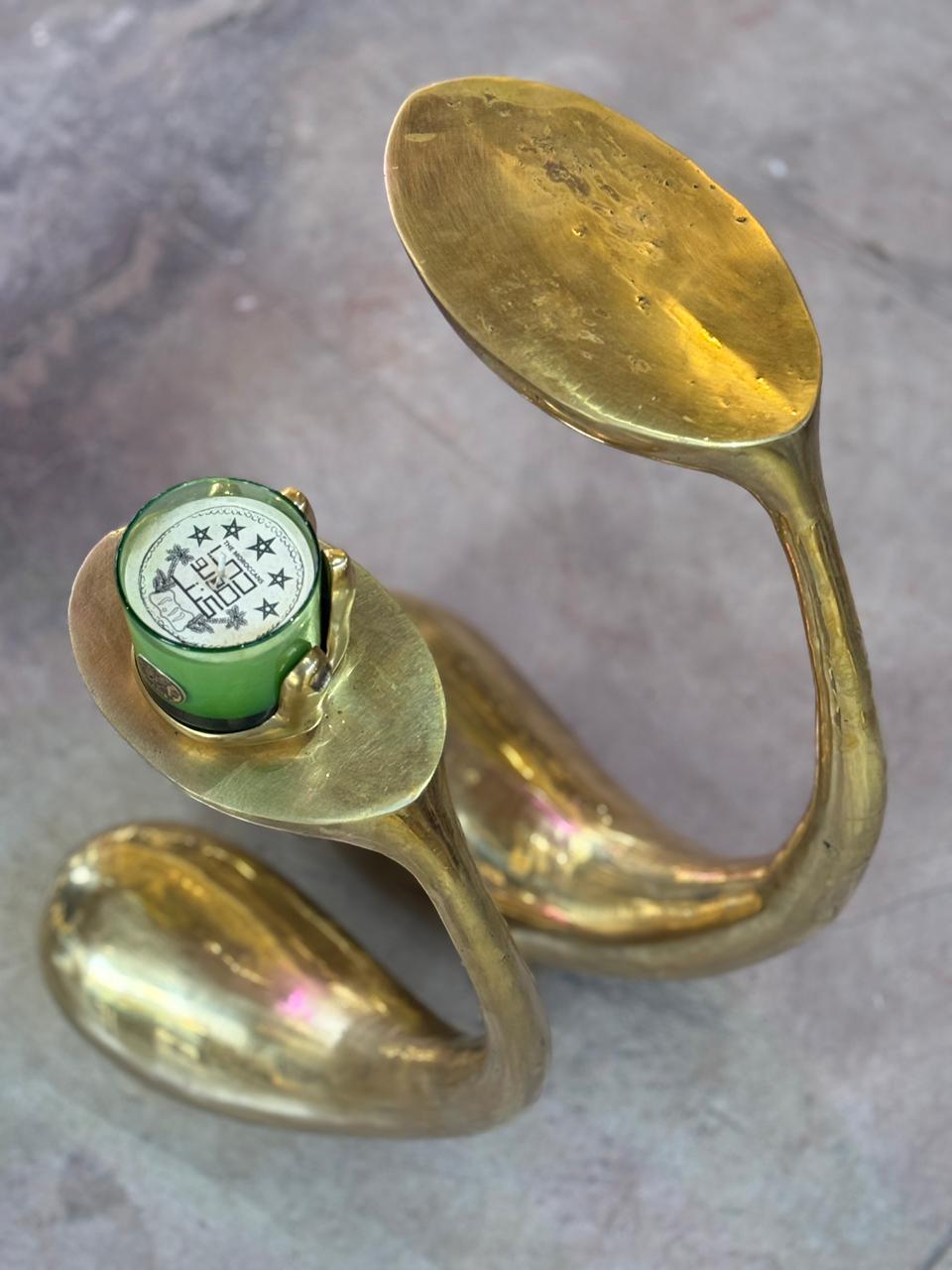 Eggplant Bronze Side Table