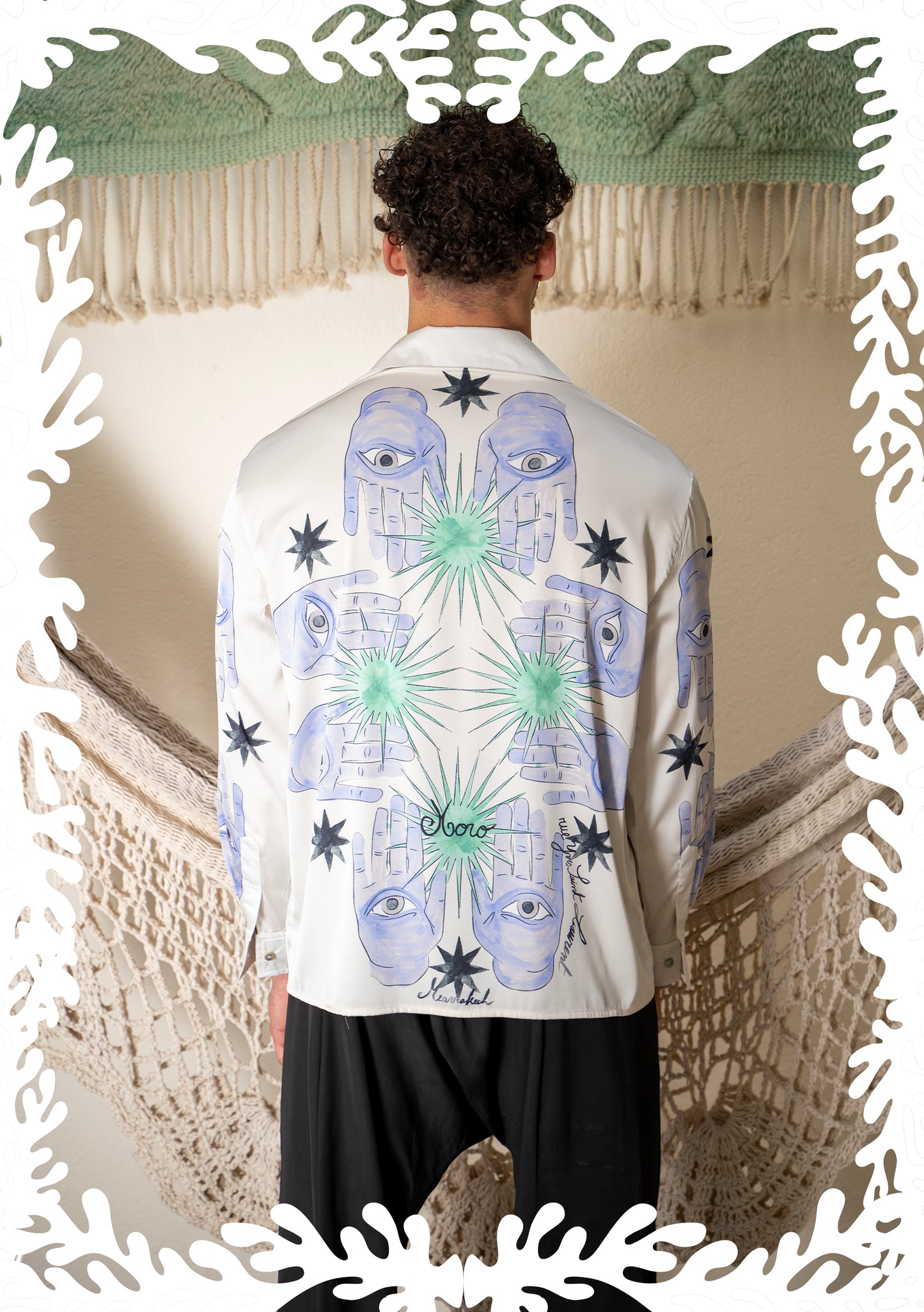 SILK PRINTED SHIRT LID