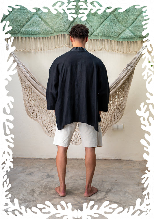 LINEN MM KIMONO