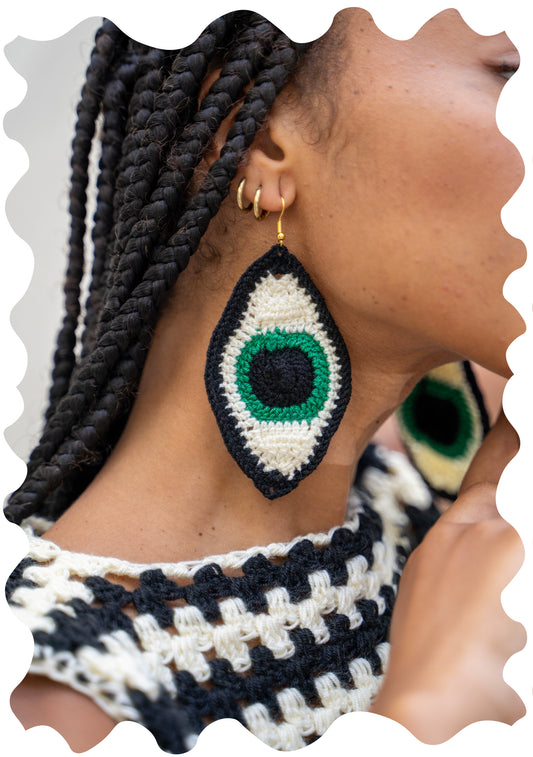 EYE CROCHET EARRINGS