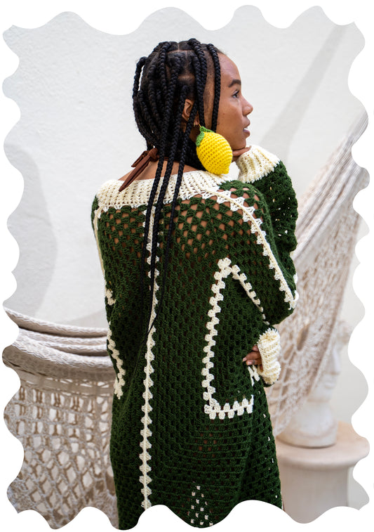 LEMON CROCHET EARRINGS