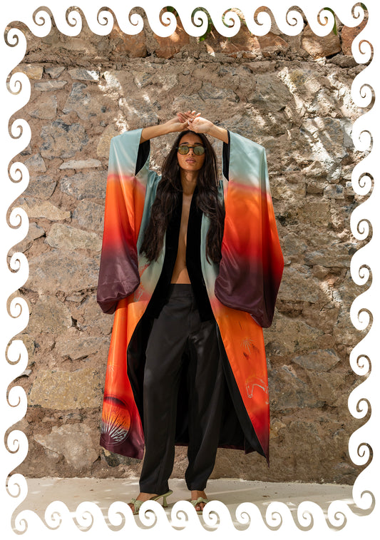 COAT KIMONO SUNSET