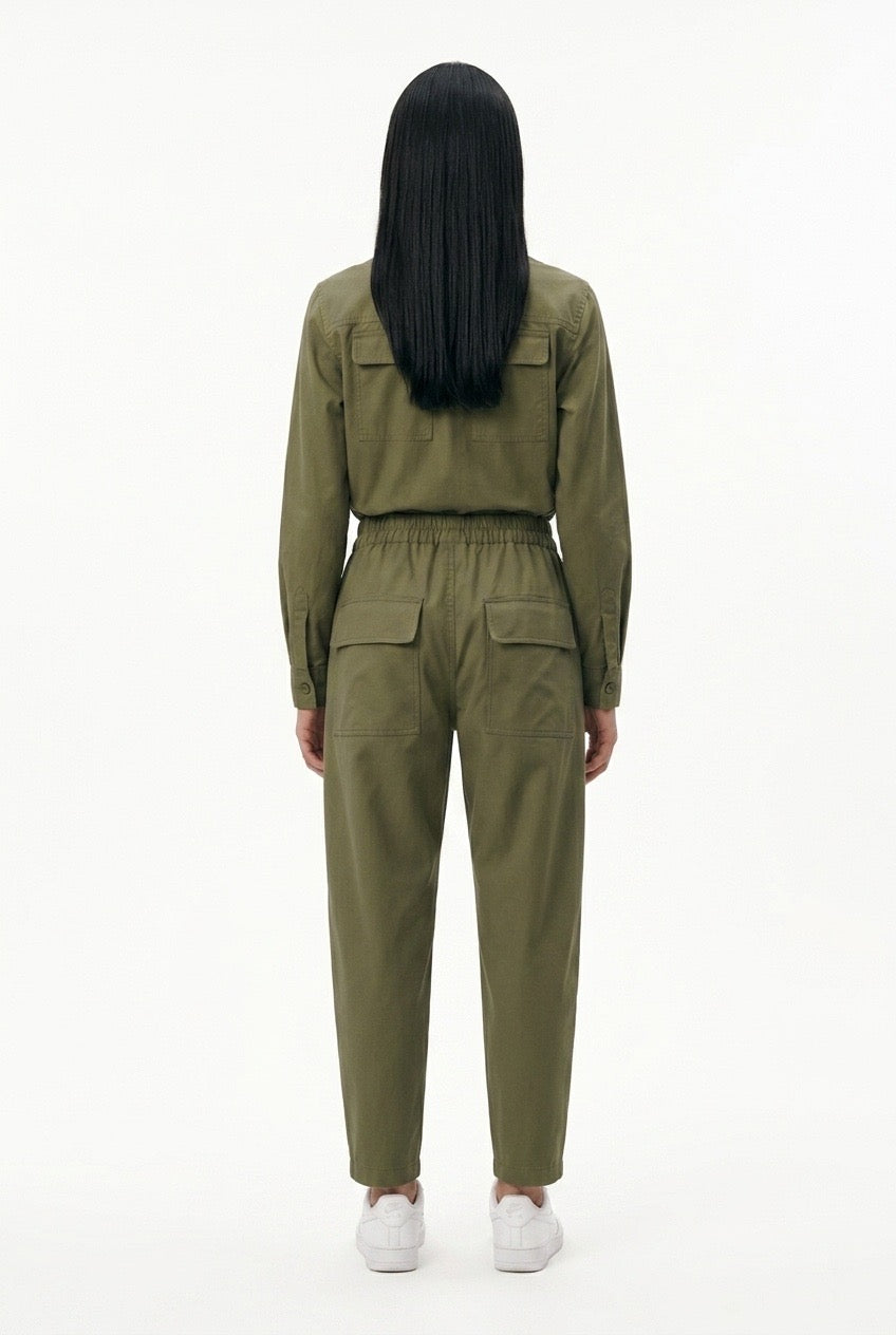 MORO CARGO PANT | khaki crepe