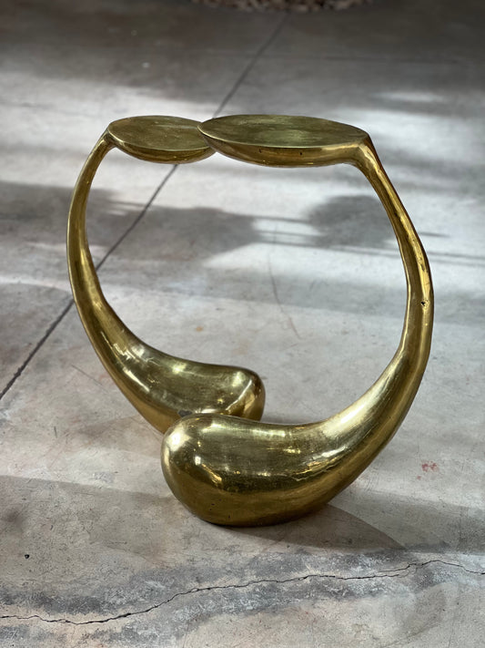 Eggplant Bronze Side Table