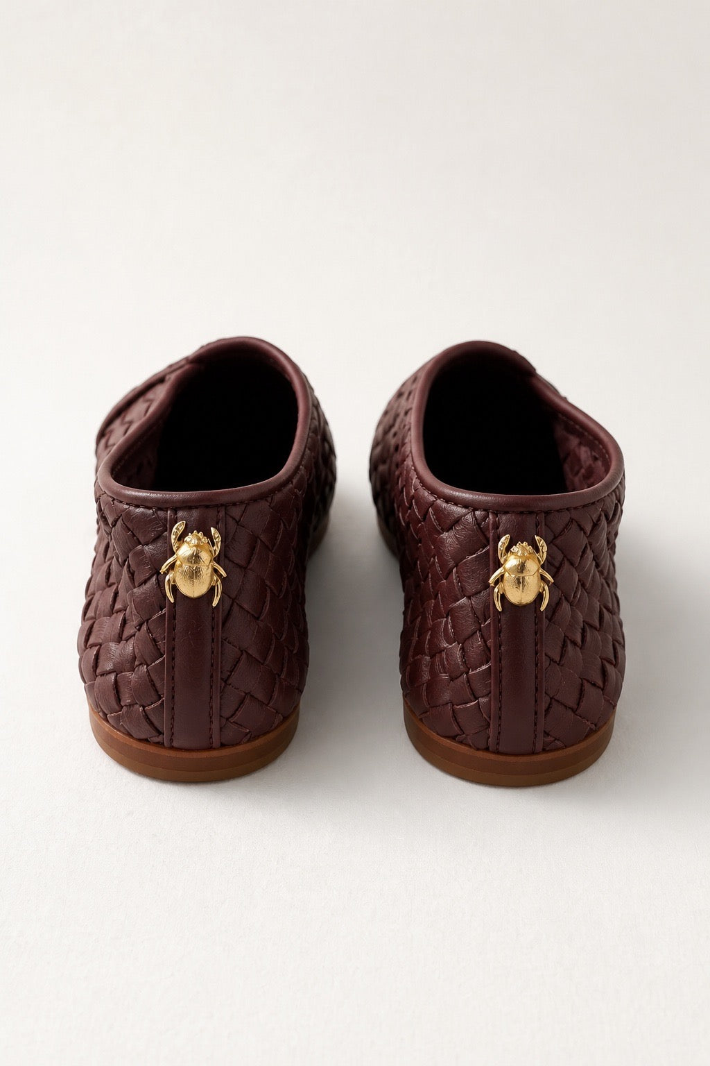 WEAVED LEATHER BABOUCHE