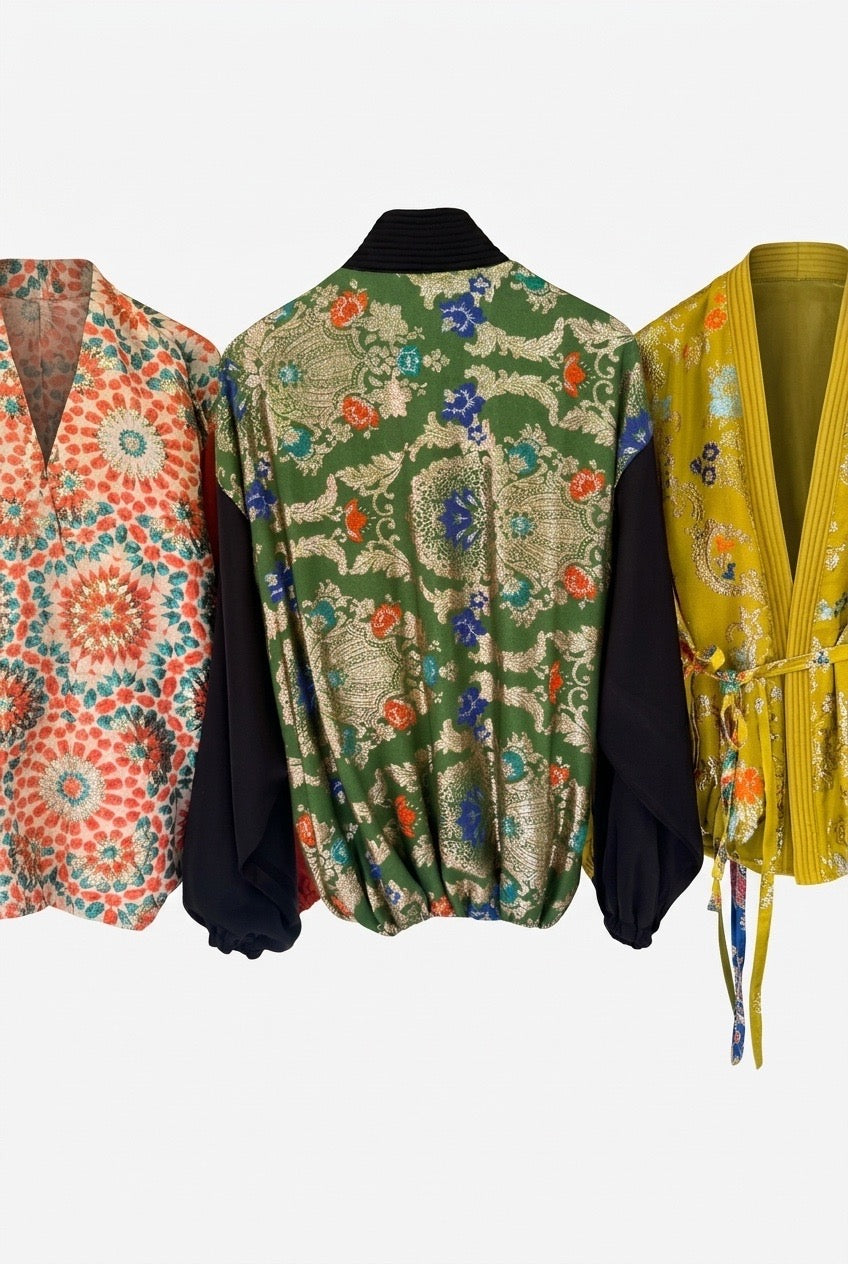 KIMONO BOMBER BROCARD