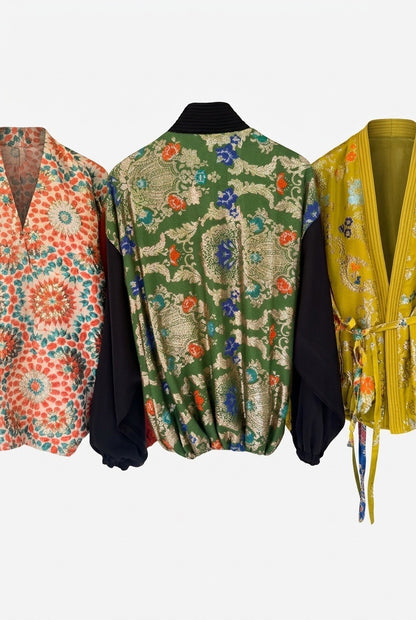 KIMONO BOMBER BROCARD