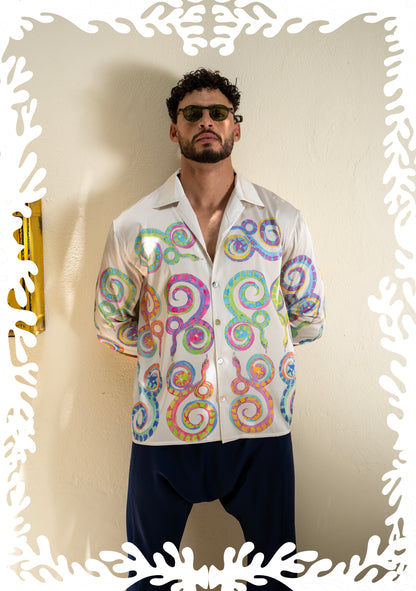 SILK PRINTED SHIRT ELHANCH