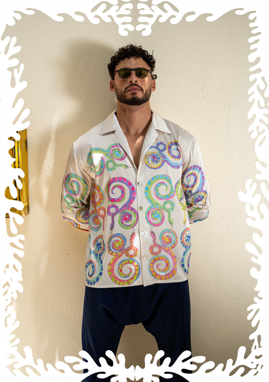 SILK PRINTED SHIRT ELHANCH
