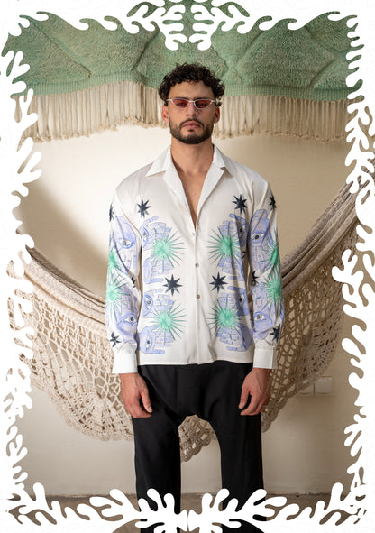 SILK PRINTED SHIRT LID