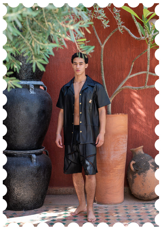 MORO LEATHER SHIRT