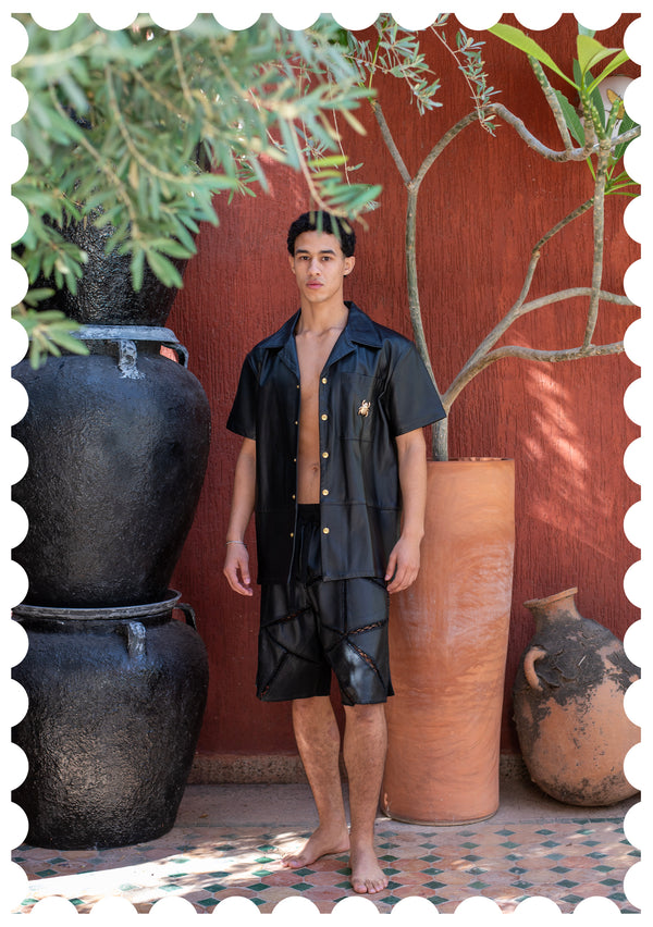 MORO LEATHER SHIRT