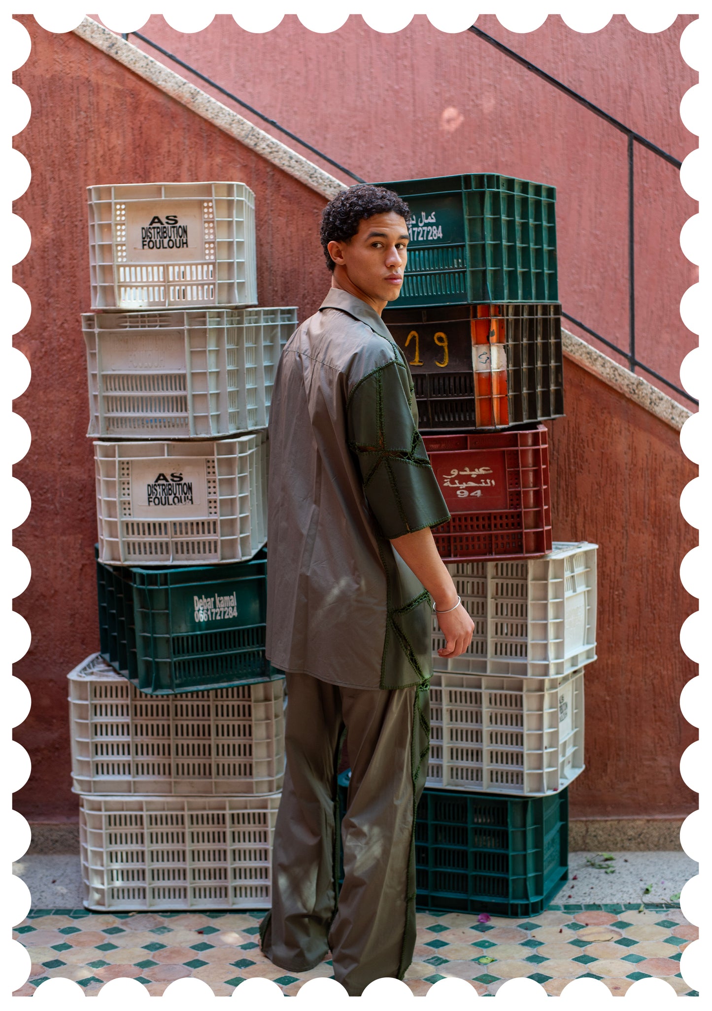 Leather Patchwork Shirt