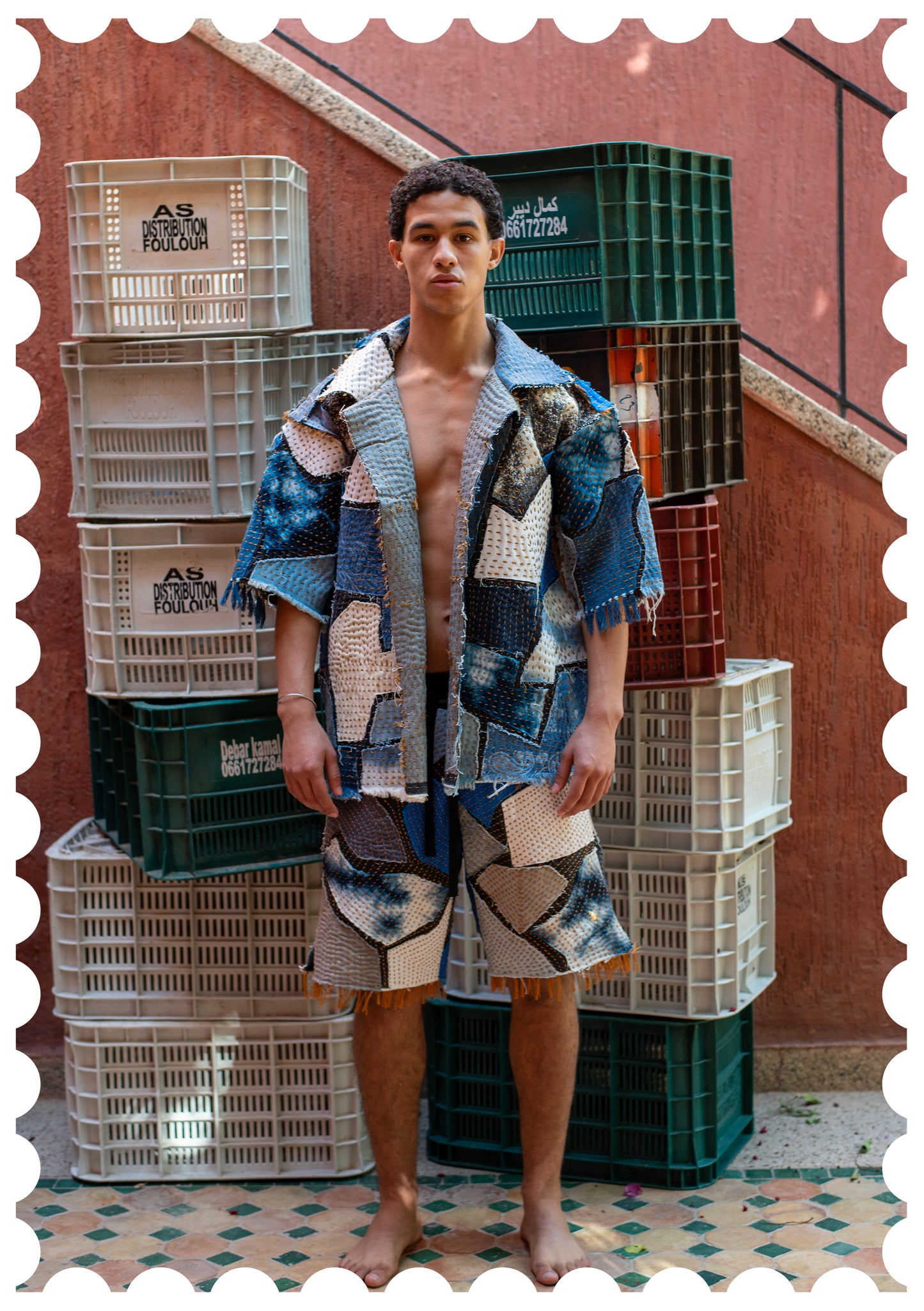 Denim Patchwork Shirt