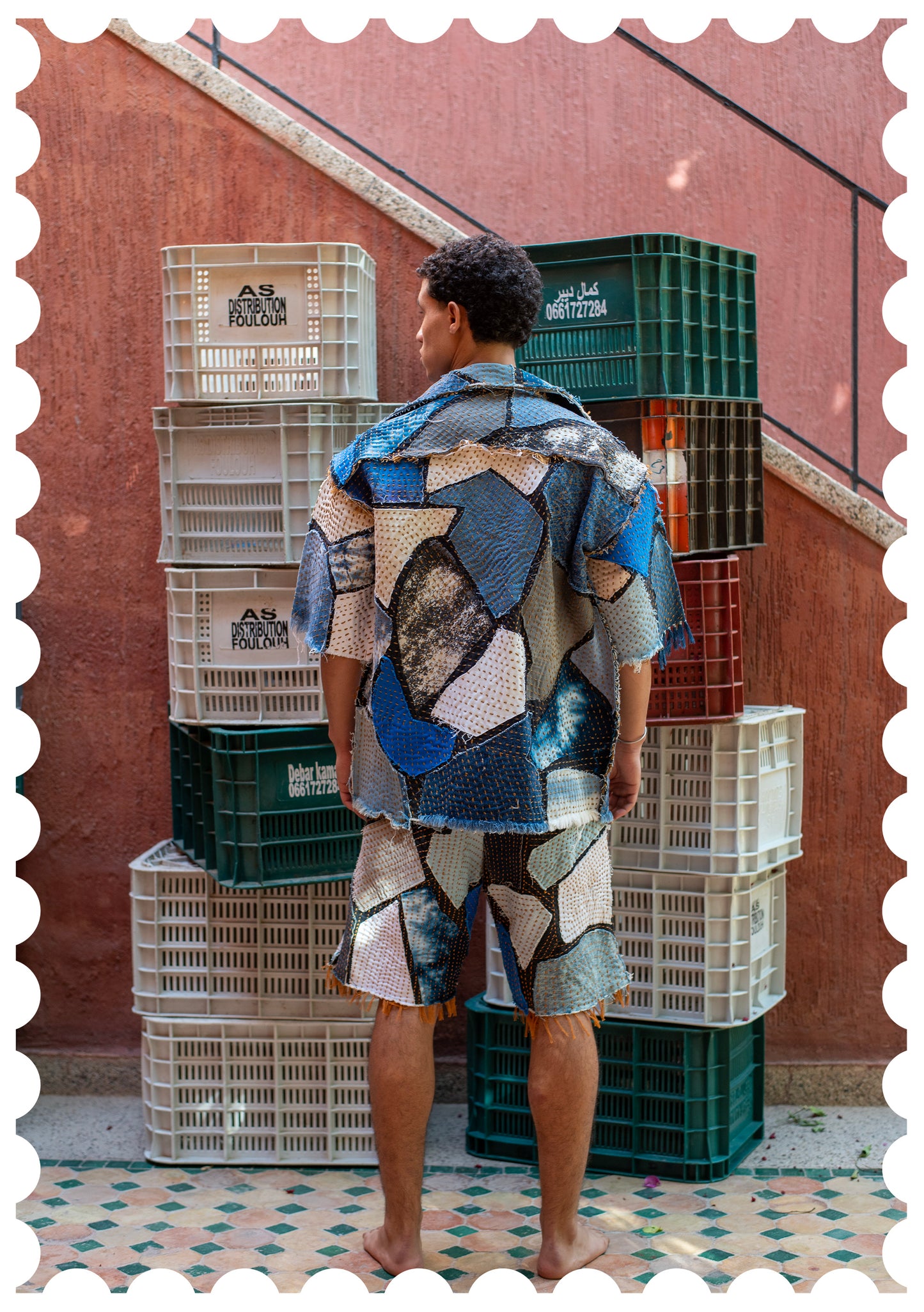 Denim Patchwork Shirt