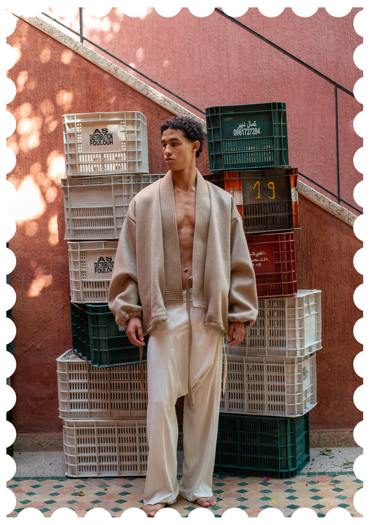 Wool Mlifa Kimono Bomber