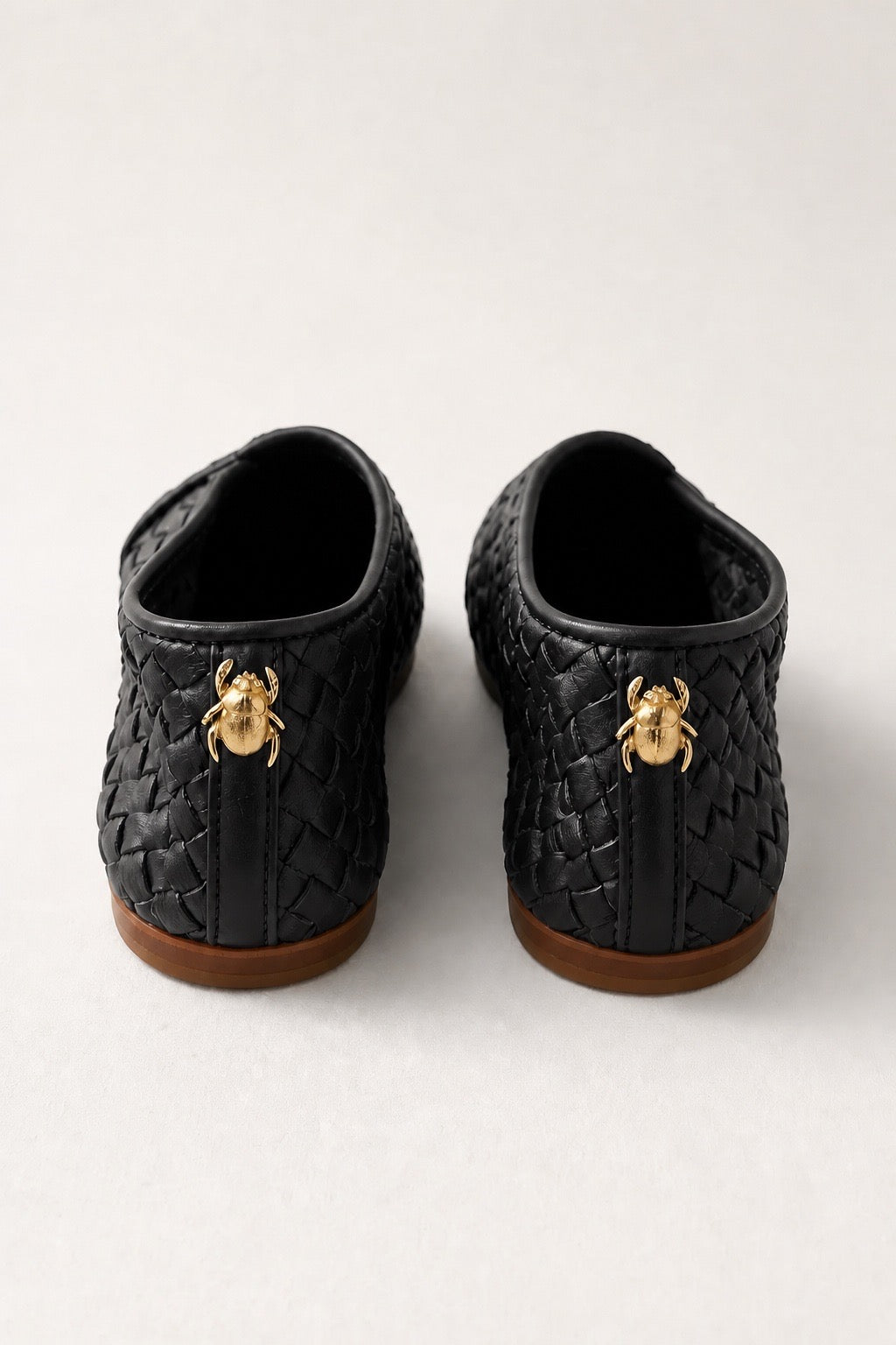 WEAVED LEATHER BABOUCHE