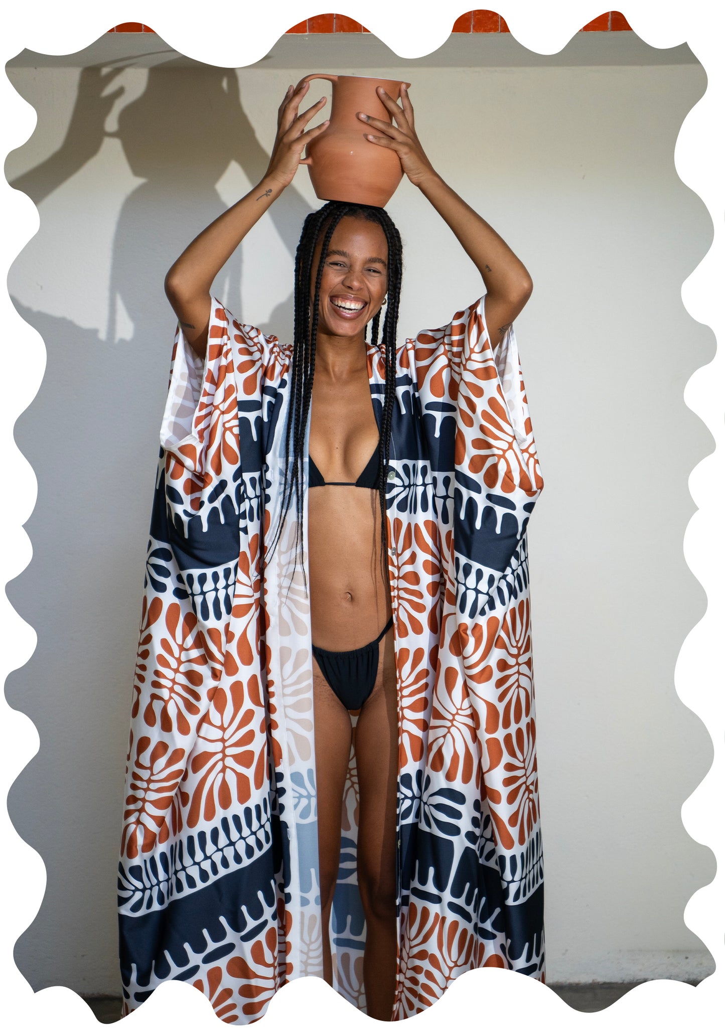 SILK ABAYA MATISSE BROWN