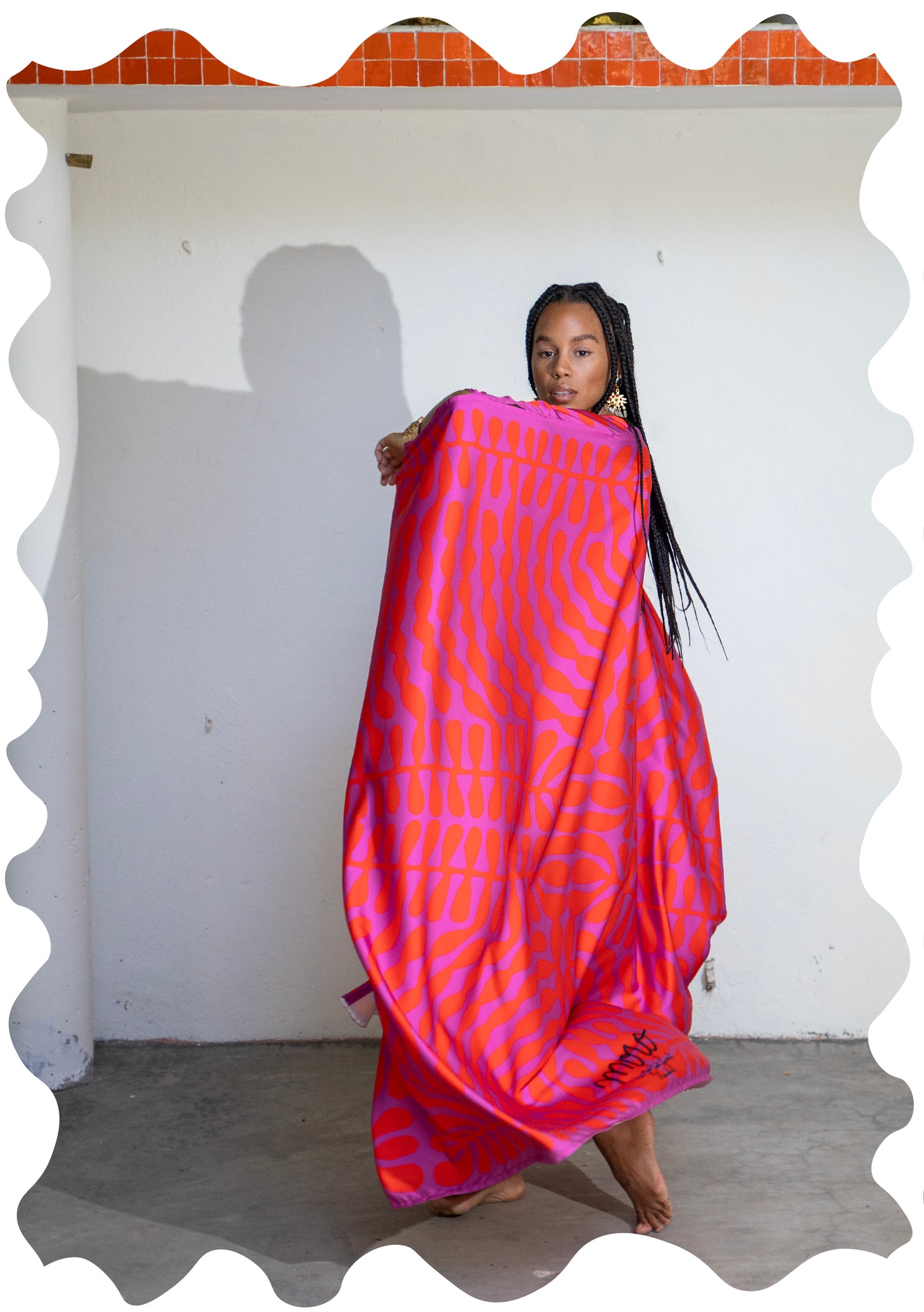 SILK ABAYA MATISSE PINK