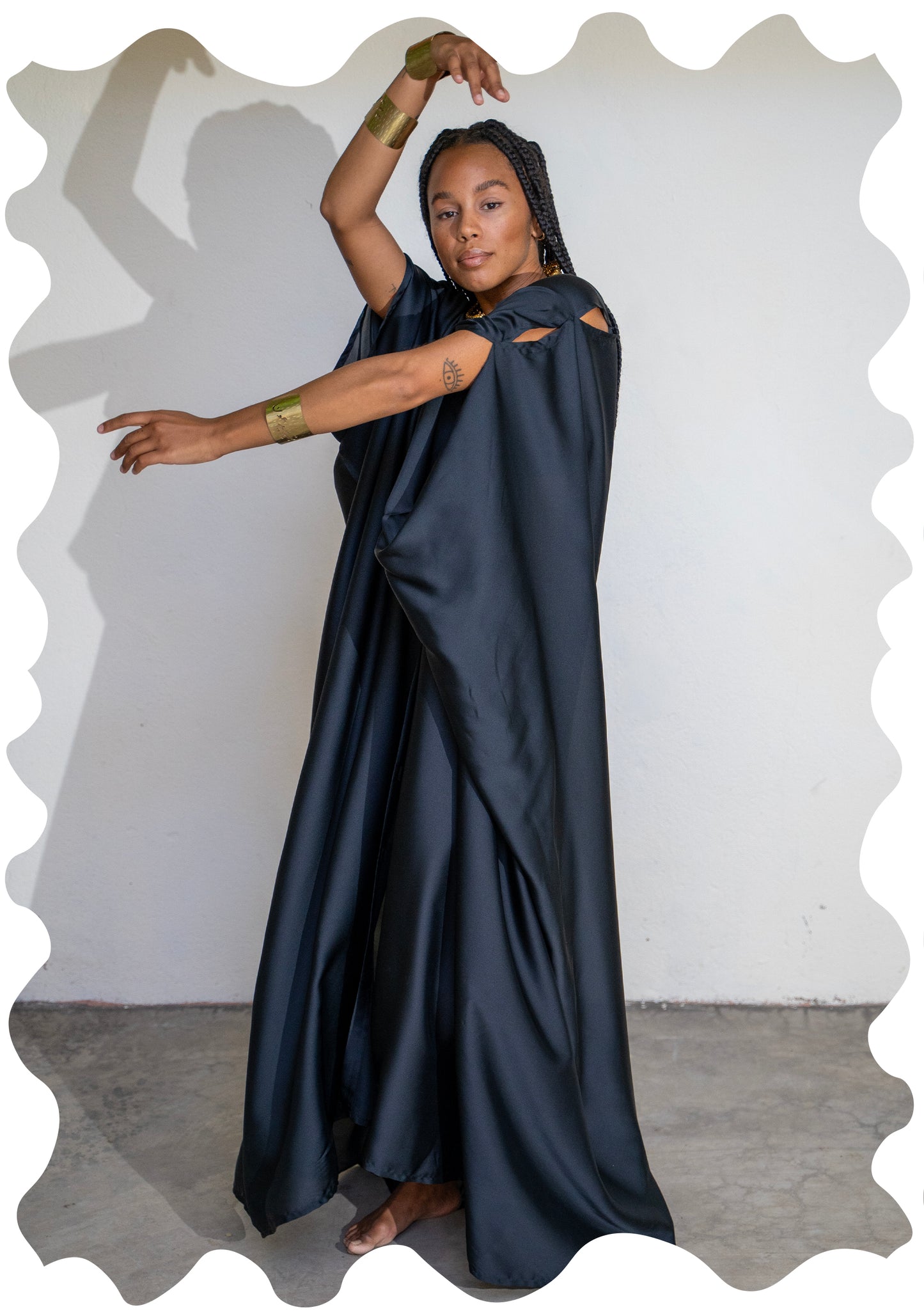 SATIN SILK ABAYA