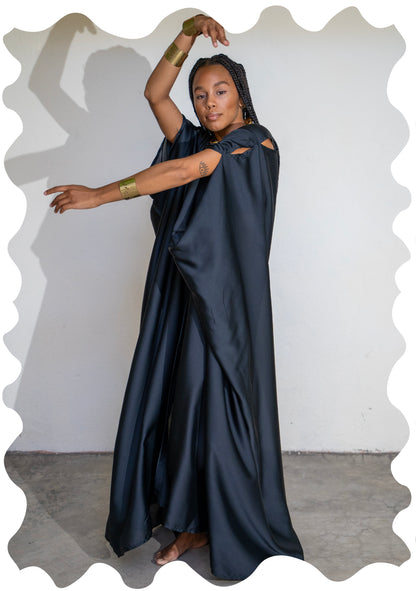 SATIN SILK ABAYA