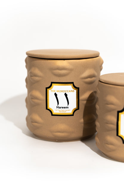 Scented Ceramic Candle – Lip Motif