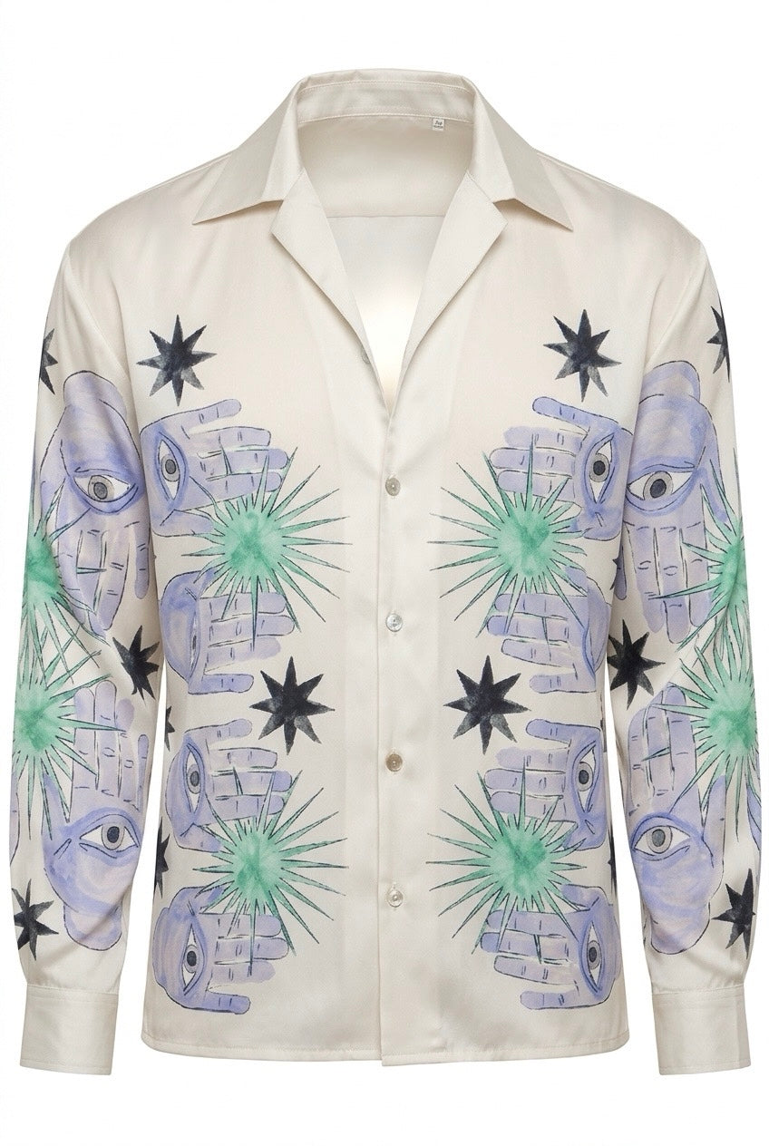 SILK PRINTED SHIRT LID
