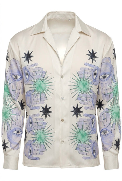 SILK PRINTED SHIRT LID