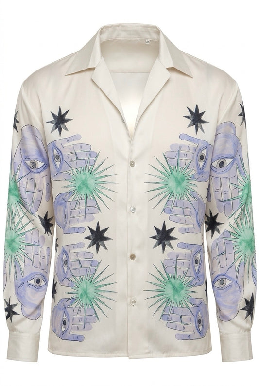 SILK PRINTED SHIRT LID