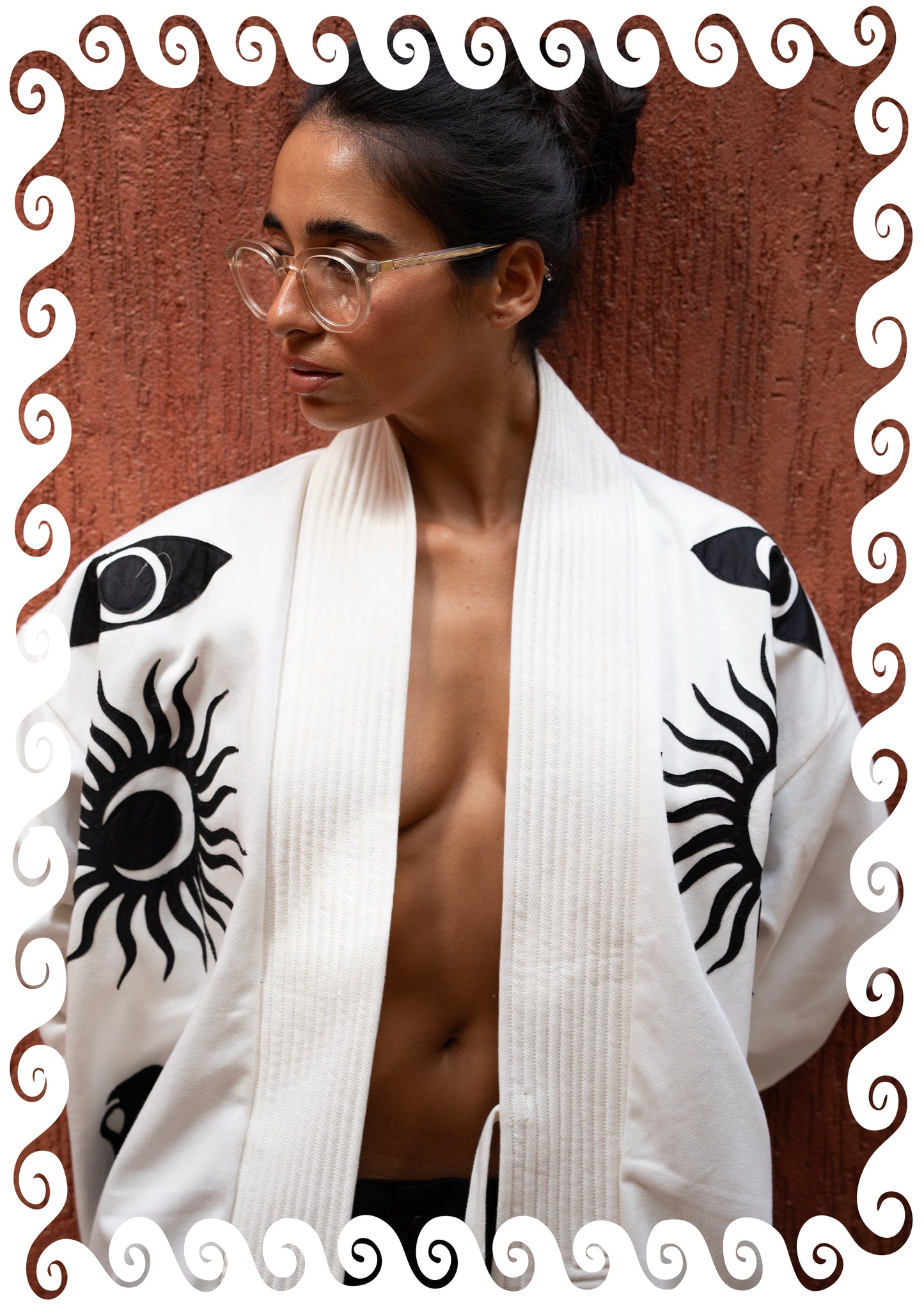 BOMBER KIMONO JACKET WHITE