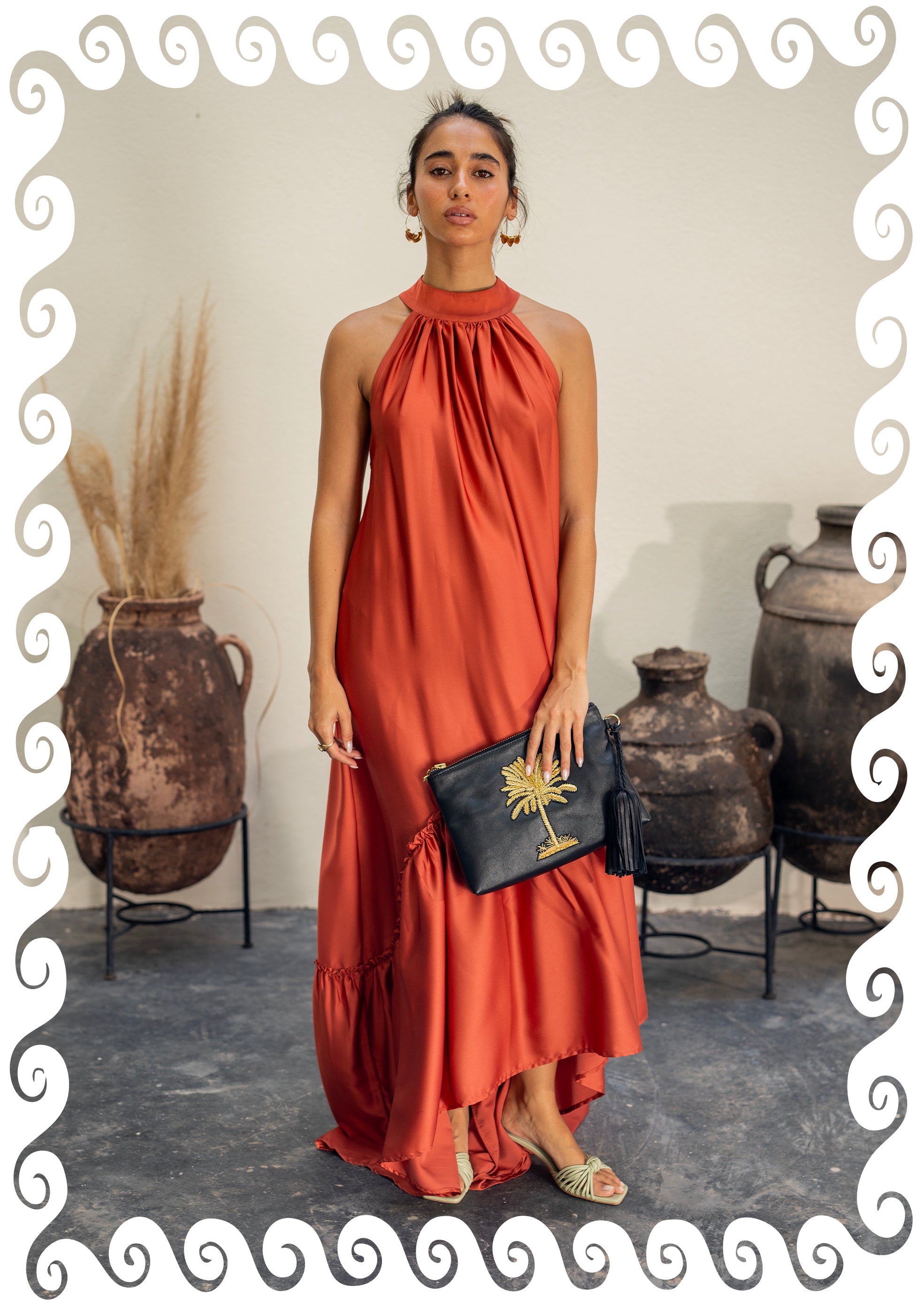 Sana Silk Dress – MORO Marrakech