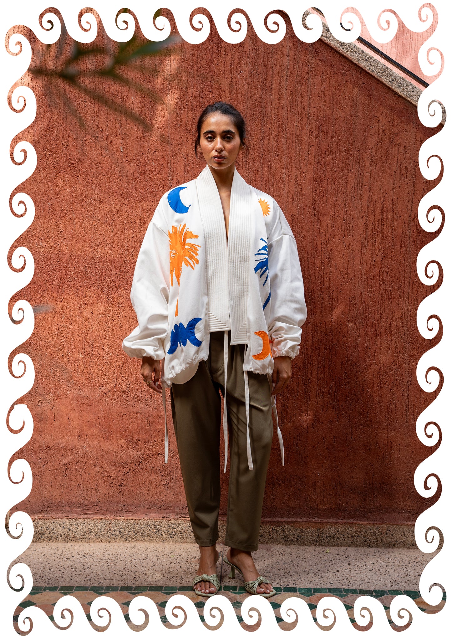 BOMBER KIMONO JACKET WHITE