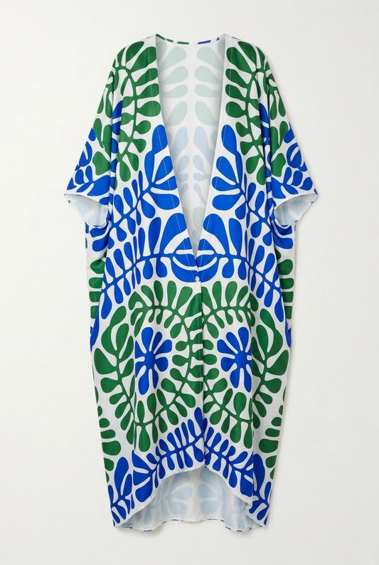 SILK ABAYA MATISSE BLEU