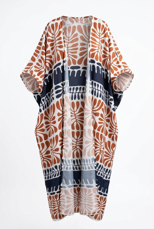 SILK ABAYA MATISSE BROWN