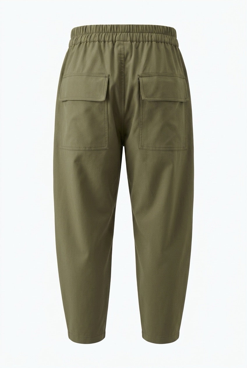 MORO CARGO PANT | khaki crepe