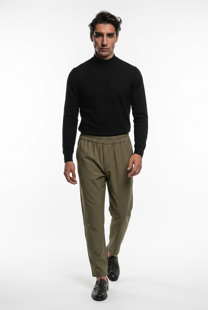 MORO CARGO PANT | khaki crepe