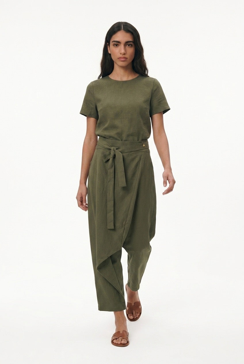 ZAGORA PANT | khaki denim