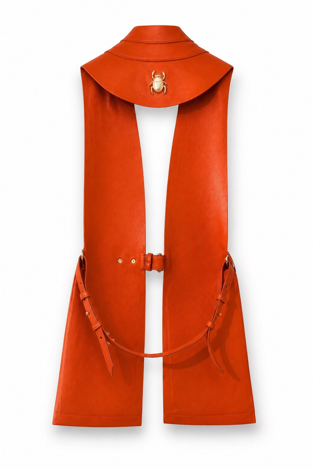 LEATHER VEST W