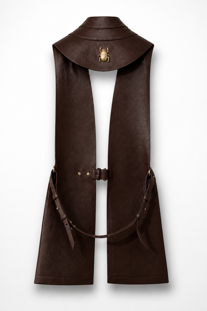 LEATHER VEST W