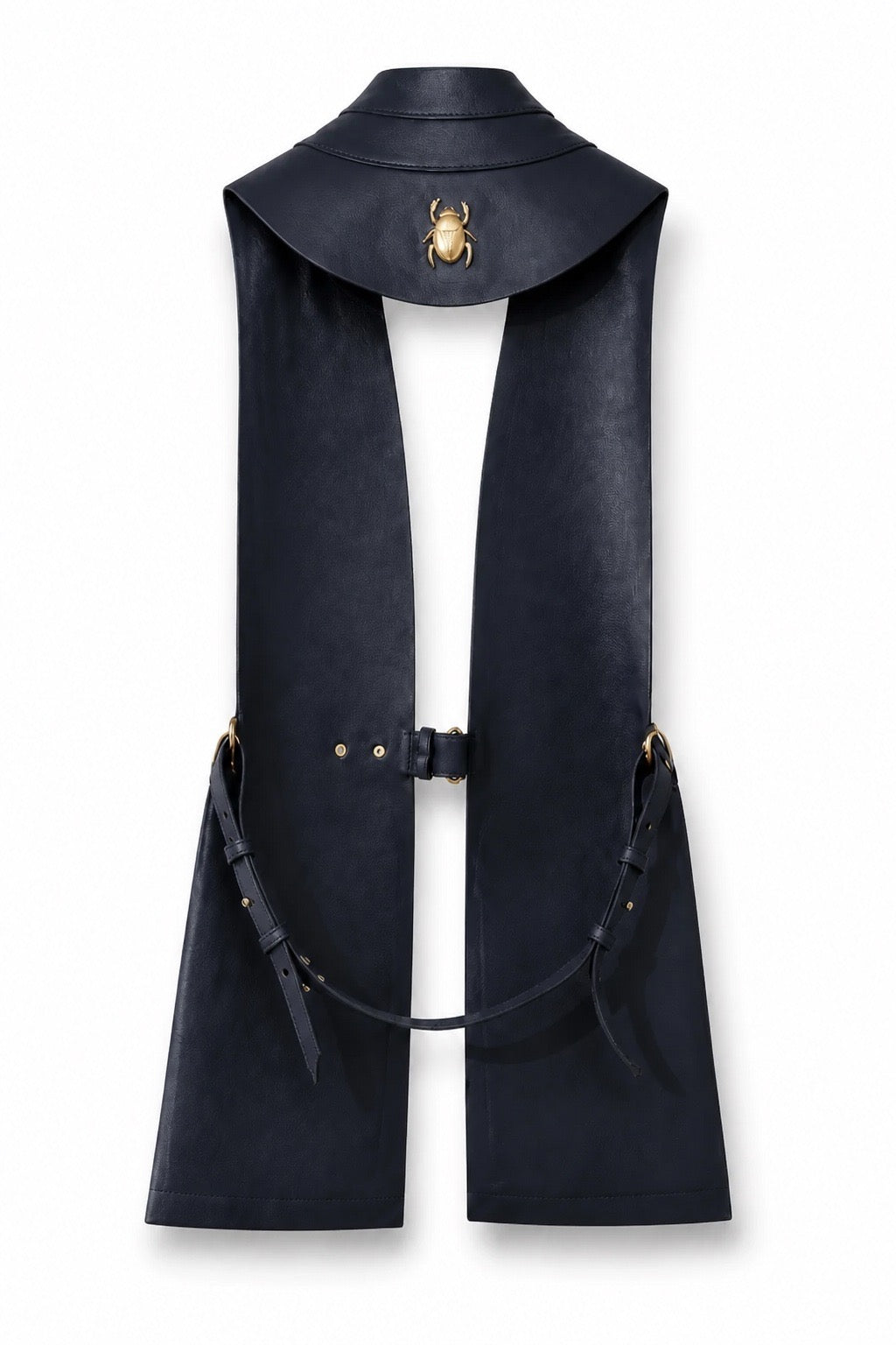 LEATHER VEST W