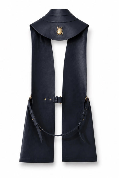 LEATHER VEST W