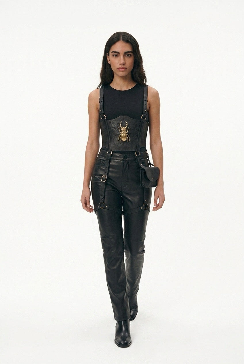 LEATHER BUSTIER