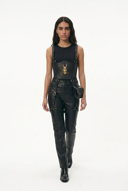LEATHER BUSTIER