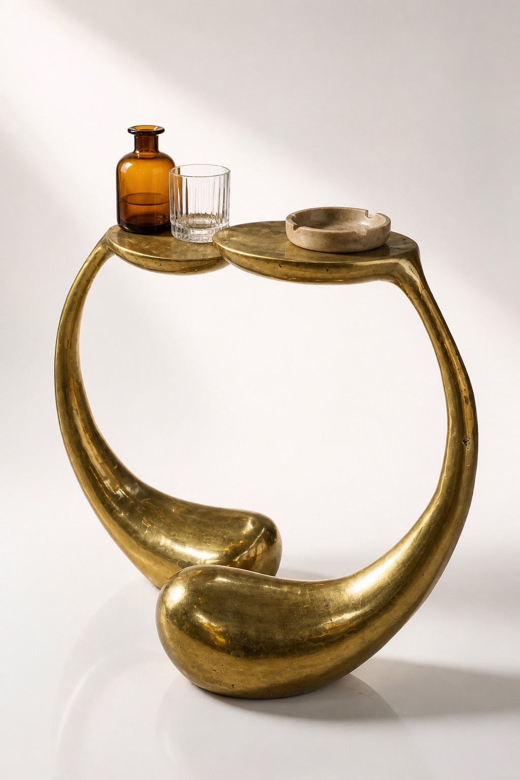 Eggplant Bronze Side Table