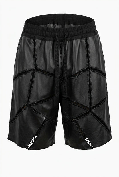MORO PATCHWORK LEATHER SHORT