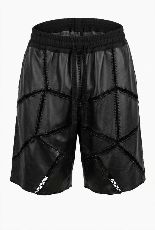 MORO PATCHWORK LEATHER SHORT