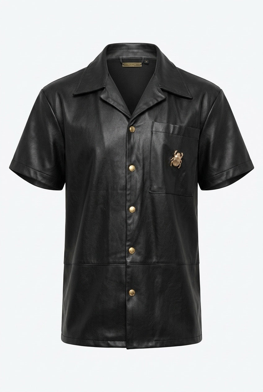 MORO LEATHER SHIRT