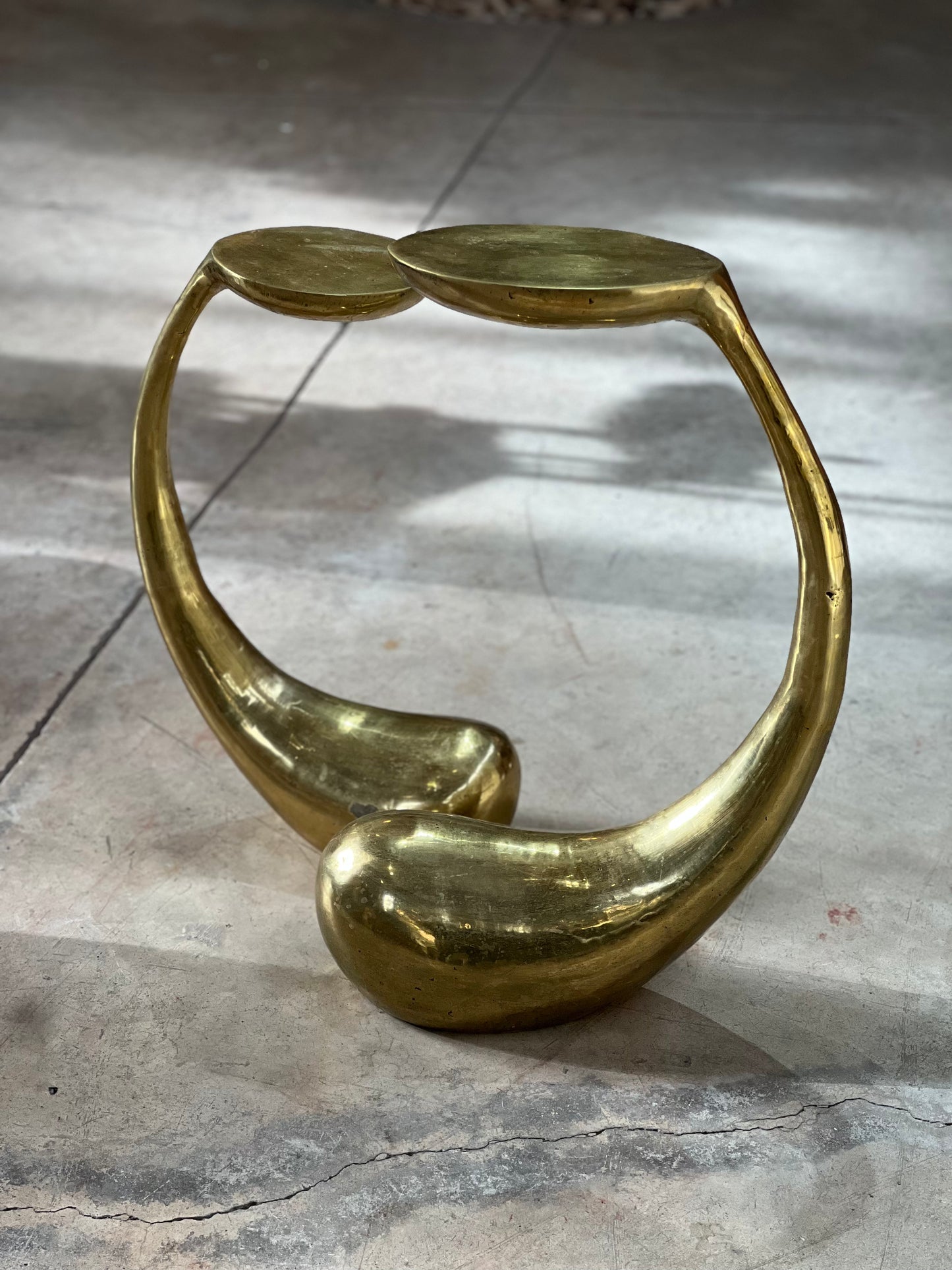 Eggplant Bronze Side Table