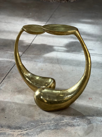 Eggplant Bronze Side Table